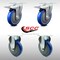 Service Caster 5 Inch SS Blue Polyurethane Top Plate Caster Lock Brake 2 Rigid SCC, 2PK SCC-SSTTL20S514-PPUB-BLUE-2-R-2 - alternate 6
